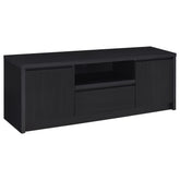 Best Furniture Outlet - Coaster - Winfield 60-inch 2-door TV Stand Media Console Black - 706222
